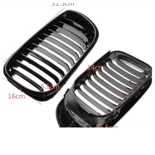 Calandre à lamelles simples pour BMW E46 4 portes 2002-2005 - 4