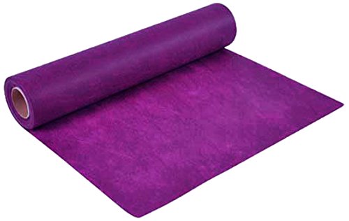 Viphome 6CHT015PR Chemin de Table Effet Tissu Prune 30 x 720 cm Cover