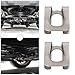 Create idea 10pcs Clevis Clip Fastener for Pin Diameter M8 Nickel 65 Manganese Speed Fasteners Clips Clamp U Nut Clips Screw(17.8x14.1x8mm)