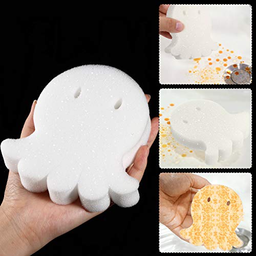 Image of Boao 16 Pieces Oil Absorbing Sponge for Hot Tub Swimming Pool and Spa(Octopus,White)