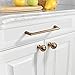 Asidrama 10 Pack 5 Inch(128mm) Champagne Bronze Cabinet Pulls Cabinet Handles Cupboard Handles Kitchen Cabinet Hardware for Cupboard Drawer Pulls
