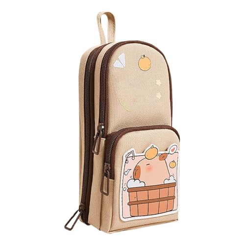 Capybara Pencil Case for School, Capybara Pencil Case,Lápiz estético | BASS CAPYBARA PEN CASO DE BUST CASSECCIÓN CAPYBARA PEN CASO PARA ESTUDIANTES ESCUELA, Calybarra budista, Consulte la descripción