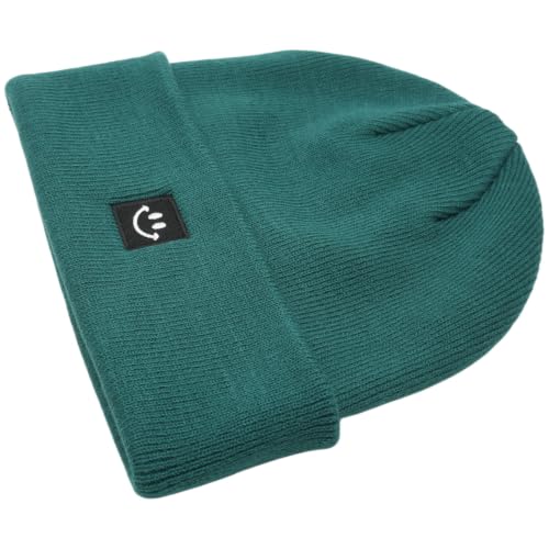 Image of 55cube Unisex Winter Beanie Hats Warm Thick Knit Cuffed Skullcaps