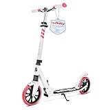 MÉCANISME D'OUVERTURE PAR UN COUP DE PIED rend le pliage et le dépliage des trottinettes sportives SereneLife un jeu d'enfant. Les dimensions pliées de notre trottinette pour jeunes et adultes ne mesurent que 81 x 12,5 x 32,3 cm, parfaites pour être rangées sous un bureau ou dans un casier d'école.