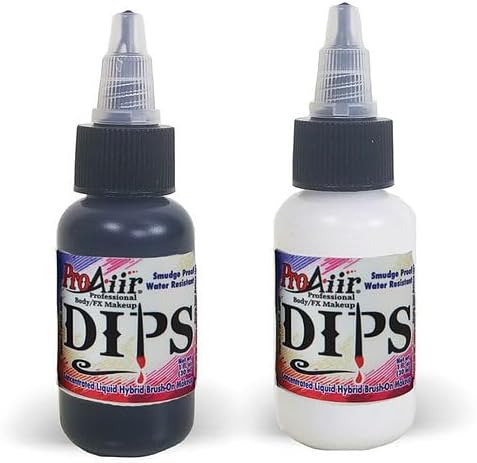 ProAiir Face and Body Painting Makeup - Brush on DIPS 1oz (30ml) Yellow Body Paint