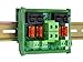 DC Power Distribution Module, Rocker Switch, Fused, Pluggable Top Wiring Terminal Block, DIN Rail and Screw Mount (4 Channel)