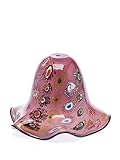 Lampenschirm im Murano Stil Lampenschirm Tischlampe Lampe Glas Glasschirm Murano Stil glass lampshade lila
