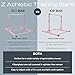 Z Athletic Flyaway Duo Adjustable Horizontal Bar and 4 Ft x 6 Ft Gymnastics Mat, Pink