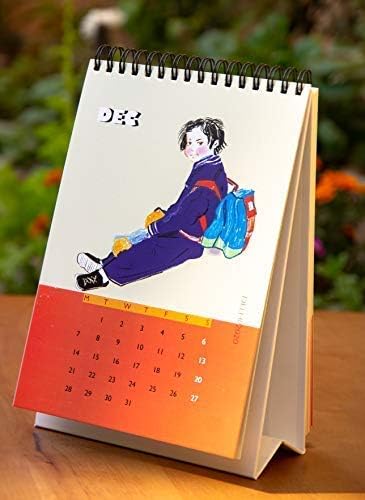 Paper Singh- Delhi 2020 Desk Calendar/Standing Calendar/ 5.5x8.9inches/Students/Office/Gift/Art/People Portraits/Delhi Vibes