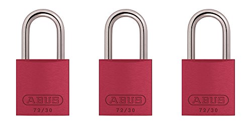 ABUS Red 72/30 Lockout Tagout Safety Padlock with 1