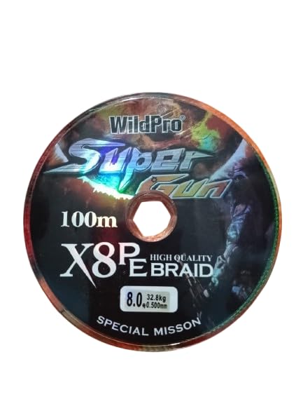Image of Chirag Net Super Gun Fishing Line 100m, X8, 8.0, 32.8KG, 0.500mm Super Strong Nylon Fishing Line 15.4lbs Monofilament