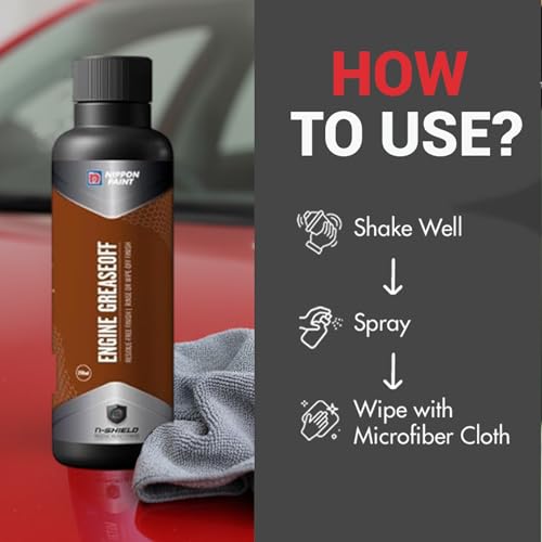 Image of Nippon Paint n-Shield Engine Degreaser Spray 250ml | Powerful Engine Cleaner, Removes Oil, Dirt, Non-Corrosive | No. 1 Paint In Asia Pacific