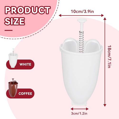 Miniatura 4 de Gsycle Máquina Para Hacer Rosquillas 2 Uds., Dispensador Manual De Masa Para Rosquillas, Máquina Para Rosquillas, Molde, Herramienta Rosquillera Para Hornear Diy Para Hornear En La Cocina White