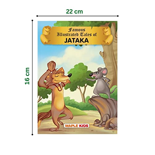 Jataka Tales (Set of 3 Books with 51 Moral Stories) - Colourful Pictures - Story Books for kids