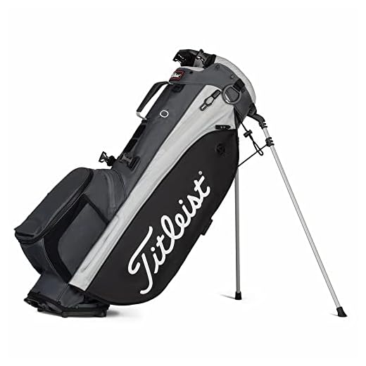 Titleist - Players 4 Plus Golf Bag - Charcoal/Black/Gray