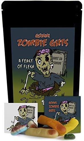 Zombie Guts Body Part Gummies Funny Unique Easter Basket Gag Gift Candy for Birthday Girls, Boys and Teens