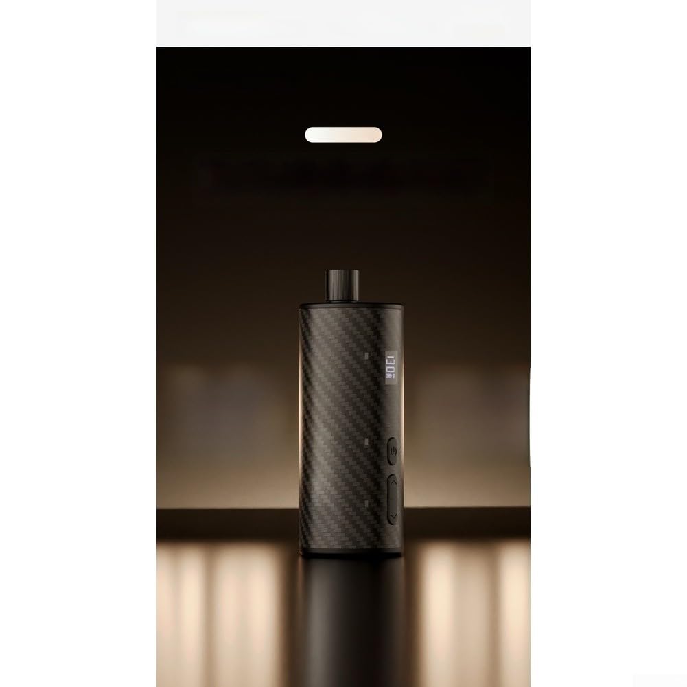 AM9PRO - Bomba eléctrica para bicicleta, para mini bomba de aire con pantalla LED, alta presión de 130 PSI, luz trasera, para válvula Presta, diseño compacto de fibra de carbono