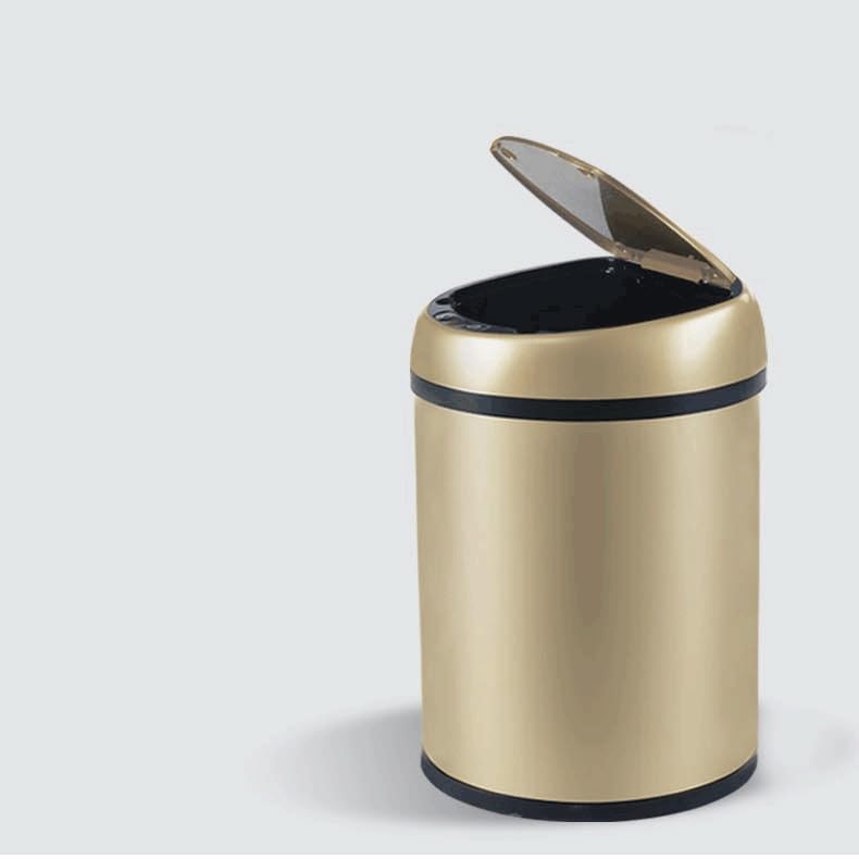 Bathroom Trash Cans Lids Touchless Garbage Can Motion Sensor Waste Bin Wastebasket for Kitchen(29cm) image 4