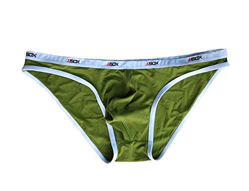 BRAVE PERSON Men's Underwear Briefs Swimming Trunks Beach Bikini Underwear Sexy Low Waist J15 (M: 27