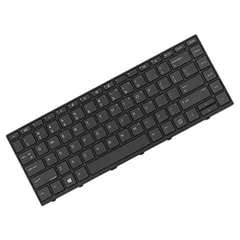 KESOTO New English PC Laptop Keyboard with Frame For HP Probook 440 G5 430 G5 445 G5 Cover