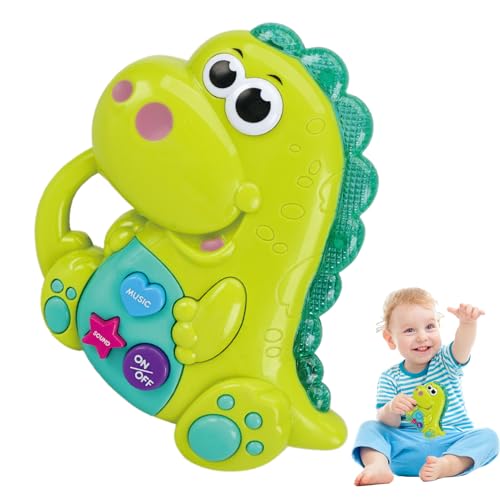 Nudorpn Juguete de piano para bebé, juguete para teclado de bebé, dinosaurio de dibujos animados, aprendizaje temprano, juguete de piano | Pequeño juego educativo divertido para el jardín de infantes