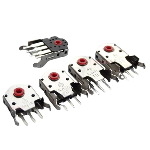 2Pcs Highly Accurate for Kailh Decoder 7mm~11mm Red Core Rotary Mouse Scroll Wheel Encoder 1.74mm Hole for PC Mouse ALPS Encoder(9mm)
