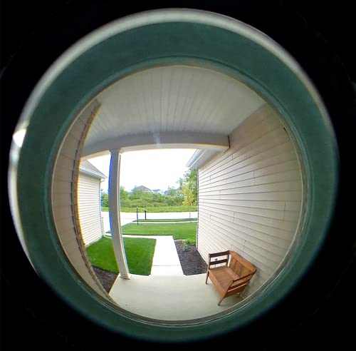 Image of TOGU TG2814YG-PC Brass UL Listed 220-degree Door Viewer with Heavy Duty Privacy Cover for 1-3 /8 inch to 2-1 /6 inch Doors, Polished Gold Finish,5 Sets