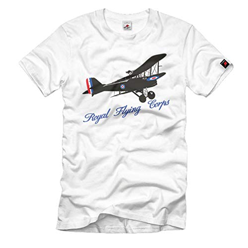 T-Shirt Royal Flying Corps Grande-Bretagne Finition Premium Blanc Small