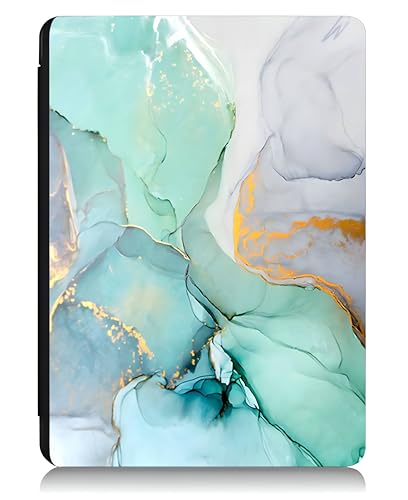 Image of ProElite Cover Case for Kindle Paperwhite 12th Gen 7 inch Case, Slim Smart Flip case Cover for Amazon Kindle Paperwhite 12th Generation 7 inch 2024, Marble Green