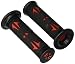 Krator® Universal ATVs & PWC Rubber Comfort Hand Grips (7/8") - Black & Red QUAD YAMAHA POLARIS SEADOO WATERCRAFT BOMBARDIER JET SKI HONDA ATV FOREMAN RECON Kawasaki Brute Prairie BRUIN GRIZZLY KODIAK