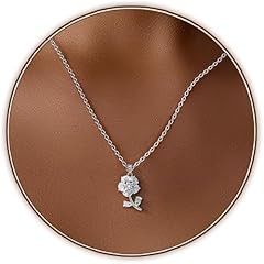 Flower necklace Silver
