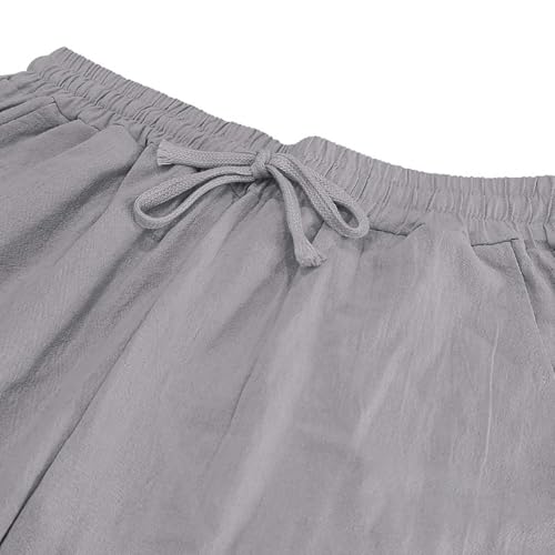 Men's Beach Pants Leather Label Pants Solid Casual Outdoor Straight Leg Trousers Pockets Fashion Lounge Trousers4