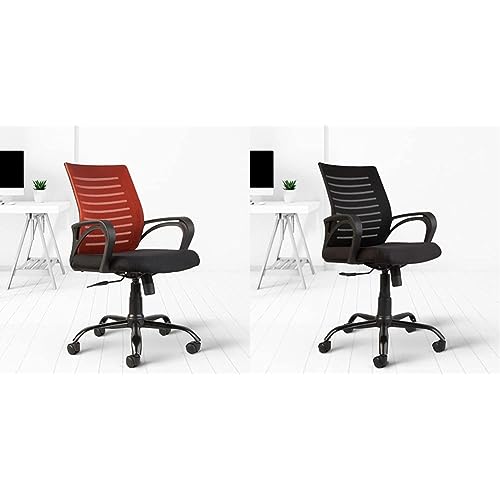 Image of CELLBELL Desire C104 Mesh Mid-Back Ergonomic Office Chair [RED] Desire C104 Mesh Mid-Back Ergonomic Office Chair [Black]