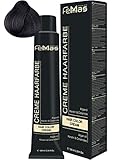FemMas Haarfarbe Mittelbraun Asch 4.1 I professionelle Creme Haarfarbe in Braun mit pflegendem Arganöl, Keratin & Ceramiden I als dauerhafte Haarfärbung oder Tönung, 100 ml