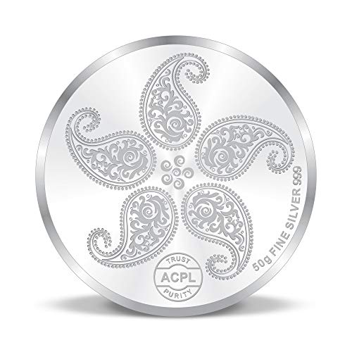Image of Precious Moments Peacock Rangoli Silver Coin 10 Gram | 20 Gram | 50 Gram | 100 Gram BIS Hallmarked 999 Purity with Gift Box by ACPL