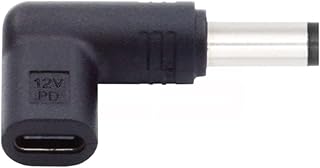 cablecc USB 3.1 Type C USB-C Female to DC 12V 5.5x2.1mm Plug 90 Degree Angled Adapter PD Emulator Trigger