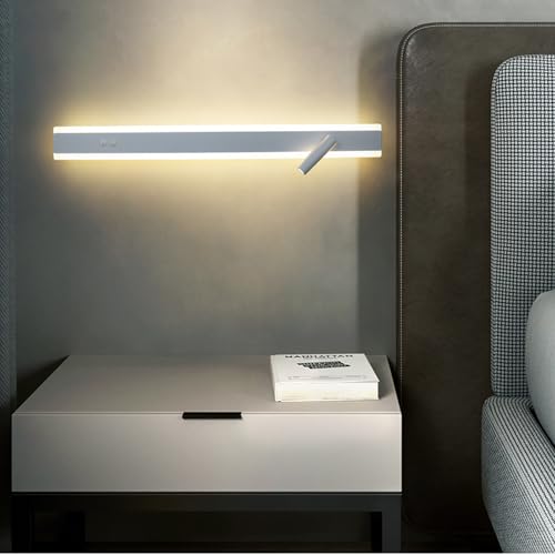 Lámpara de pared orientable con doble interruptor para leer cómodamente en la cama del dormitorio 6