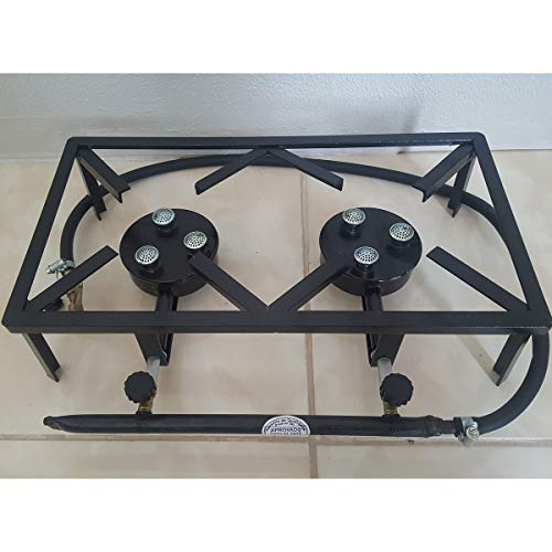 Progás, P33438, Fogareiro 2 Bocas Alta Pressão Camping Cerveja Artesanal