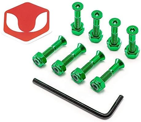Venom 1" - Allen Key Anodised Skateboard Deck Bolts/Screws/Hardware
