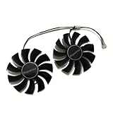 VGA Video Fan Graphics Card Cooler,2Pcs/Set PLA09215B12H for EVGA GTX1060 ACX3.0 for GTX 1050Ti 1050 Ti