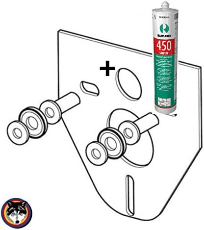 Soundproofing Kit for Wall-Hung Toilet and Bidet + Plumbing Silicone Sealant White