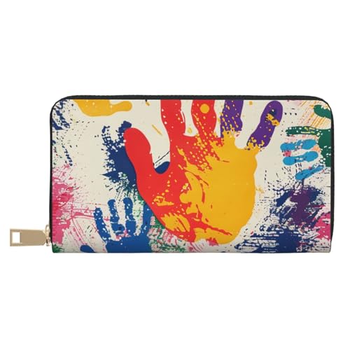 Portefeuille long homme femme blanc en cuir synthétique avec porte-cartes et porte-monnaie moderne
