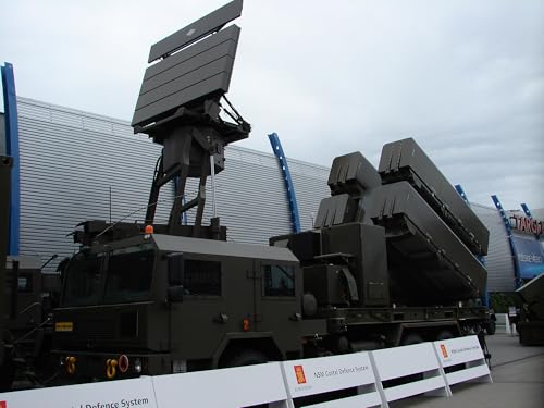 History Galore 4"x6" Poster, Polish Navy s land based Naval Strike Missile coastal defense system launcher and TRS15M Odra 3D radar in the background - Gallery Print