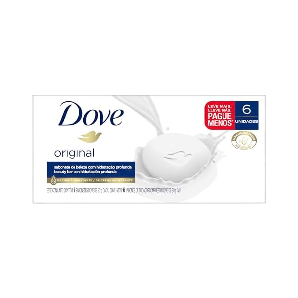 Sabonete em Barra Dove Branco 90 GR 6 unidades