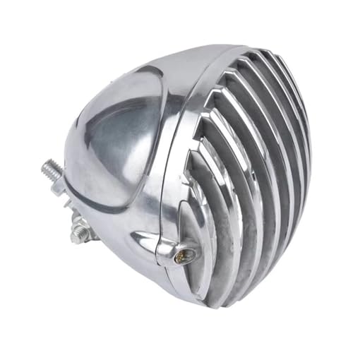 Phare avant moto 5 pouces argenté anti-gravillons pour XL1200 et XL883 assemblage