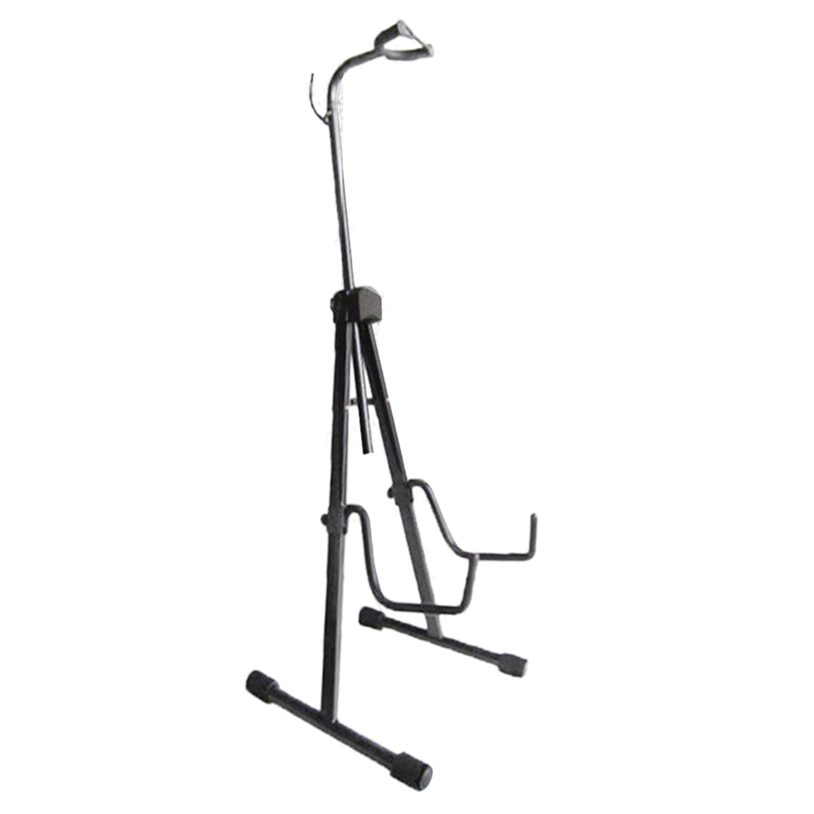 Amagogo Verstellbarer Celloständer mit Haken, klappbares Stativ, maximale Höhe 120 cm, langlebige strapazierfähige Materialien, Zubehör, stabiler Gitarreninstrumentenständer