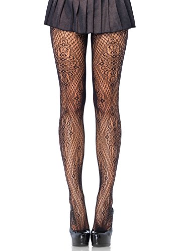 Image of Leg Avenue Women's Pattern Tights, Breathable Stretchy Fit With No-pinch Waistband
