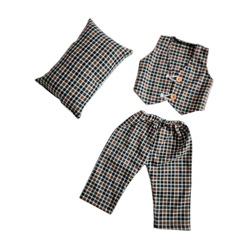 Photo Props Outfits Waistcoat Pillow with Long Pants Newborn Photography Props for 0 to 3 Months Baby