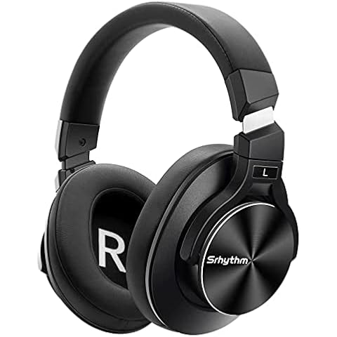 Srhythm NC75 Pro Active Noise Cancelling Headphones Bluetooth 5.0,Over-Ear Headset with Build-in Microphone,Hi-Fi,40 Hours Playtime for all Bluetooth Devices (Black) Cover