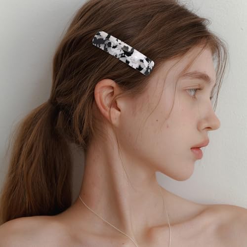 6 Piezas Clips para el Cabello con Lazo Mármol para Mujeres y Niñas miniatura 4